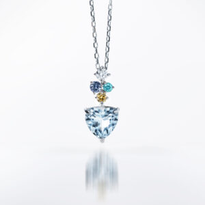 Ptアクアマリンペンダント