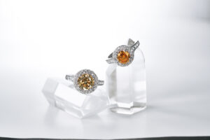 ダイヤモンドリング/ブラウンダイヤモンド/オレンジダイヤモンド